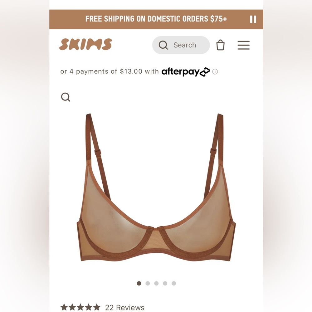 Skims underwire scoop bra bundle size 34C